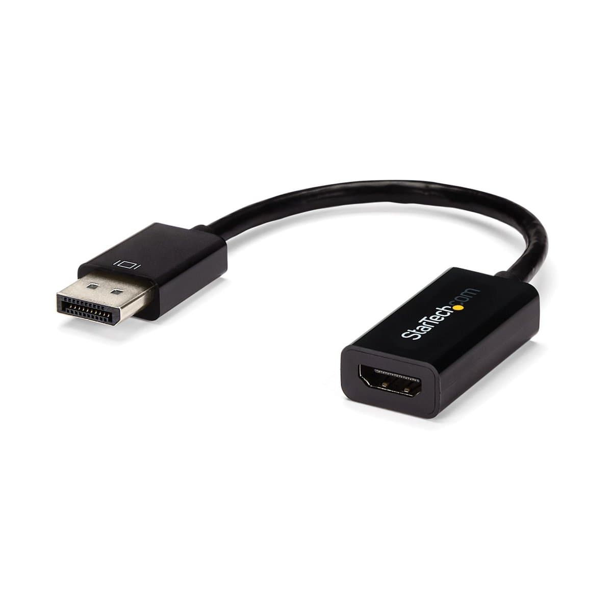 StarTech DisplayPort to HDMI Adapter, Active DP 1.2 to HDMI, 4K 30 Hz, Compact Dongle