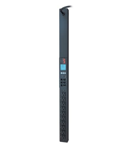 APC Metered Rack PDU, 15A 100-120V, 10×NEMA 5-15R, Horizontal/Vertical, 3m Cord