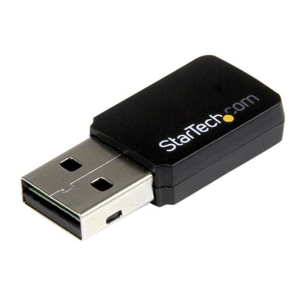 StarTech AC600 Wi-Fi Adapter, Dual Band, 433 Mbps, Wi-Fi 5, Mini