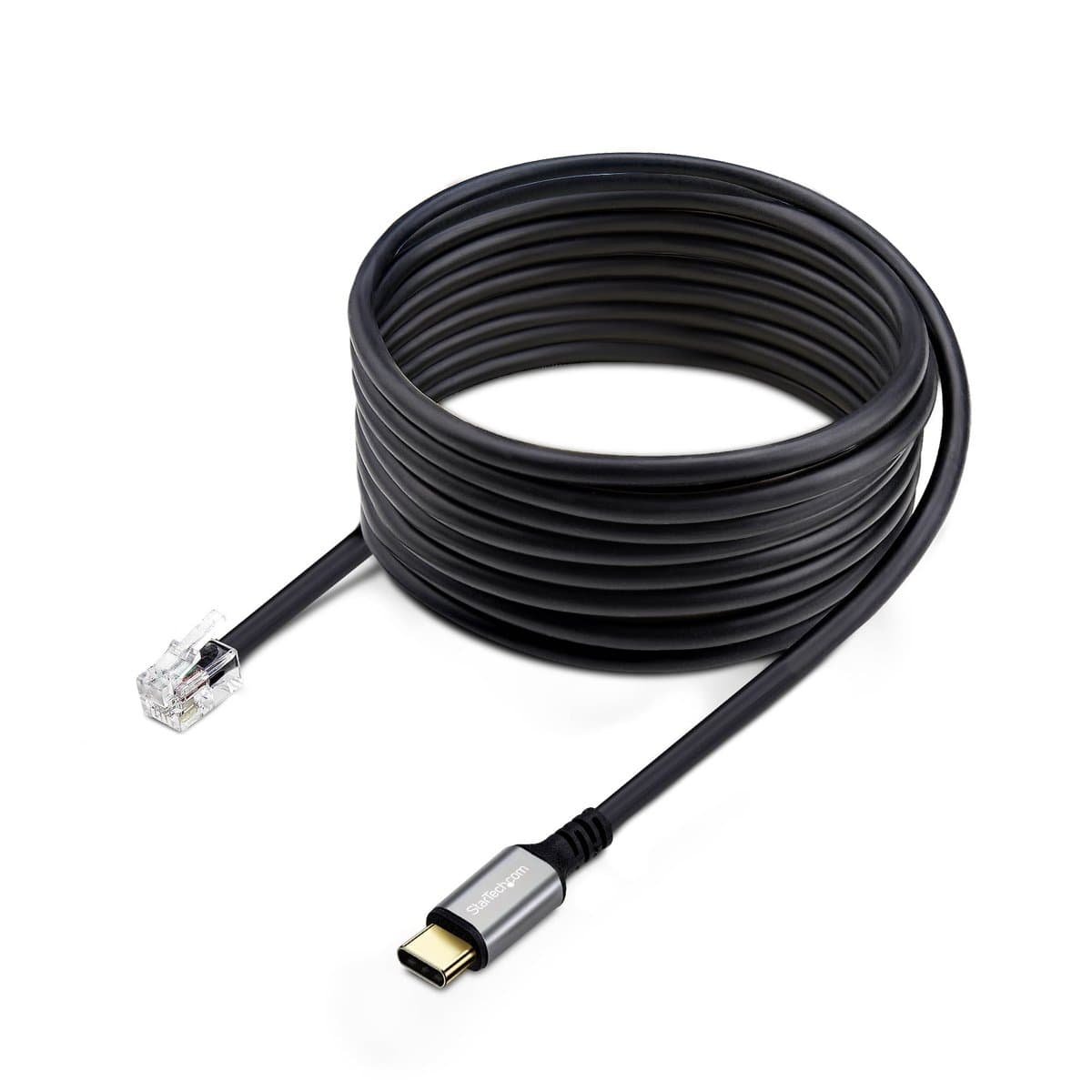 StarTech USB-C to RJ9 Adapter, Office Phone Handset, 1.8 m