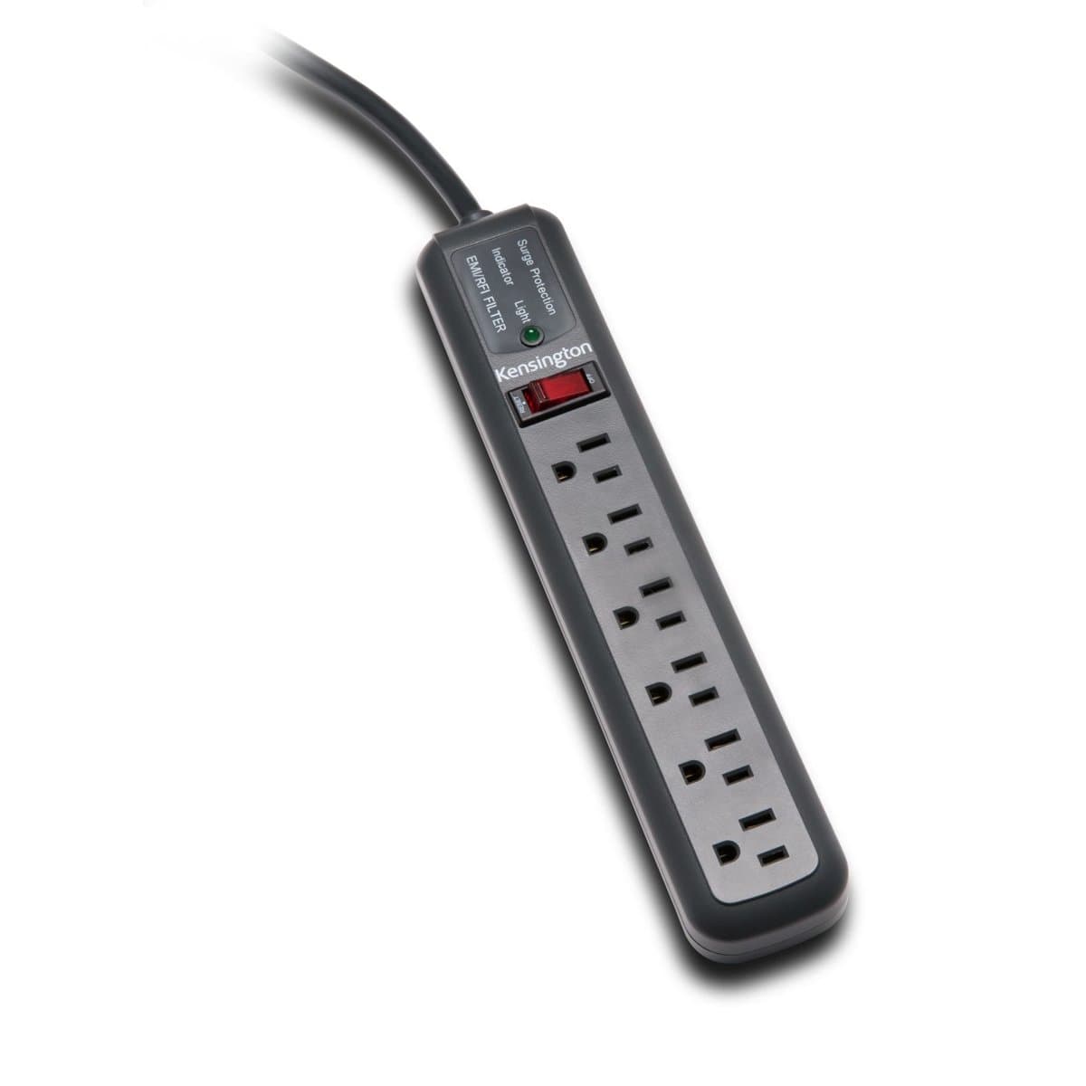 Kensington Guardian Premium 15 Surge Protector, 6 AC Outlets, 540J, 4.5m Cord, Black
