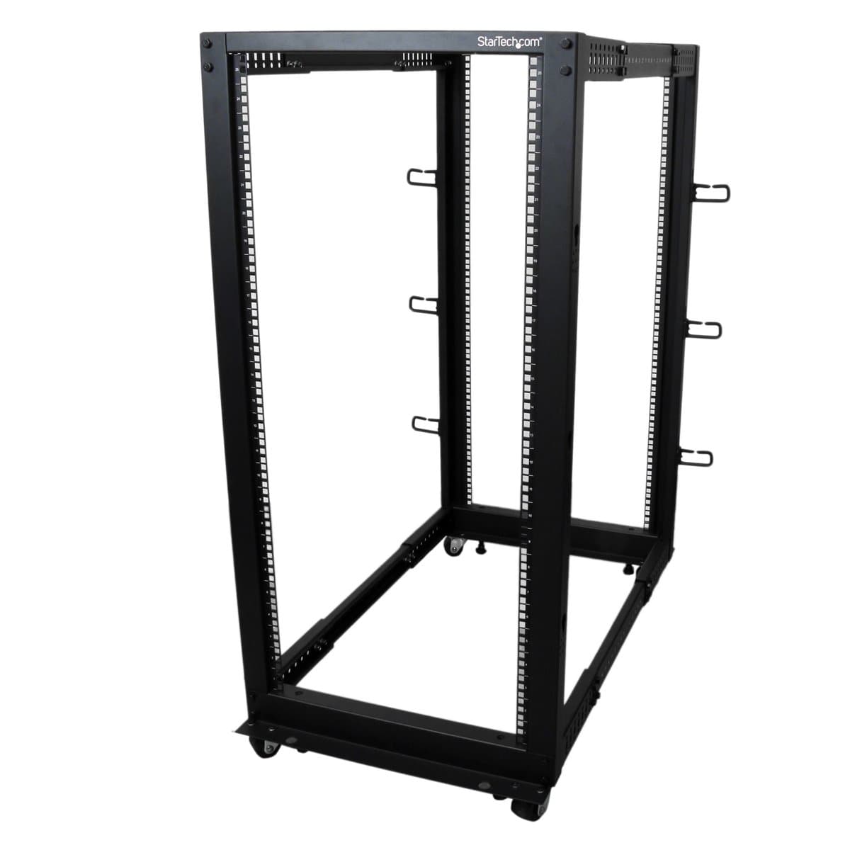 StarTech 25U Server Rack, Open Frame, 544 kg Capacity, Mobile