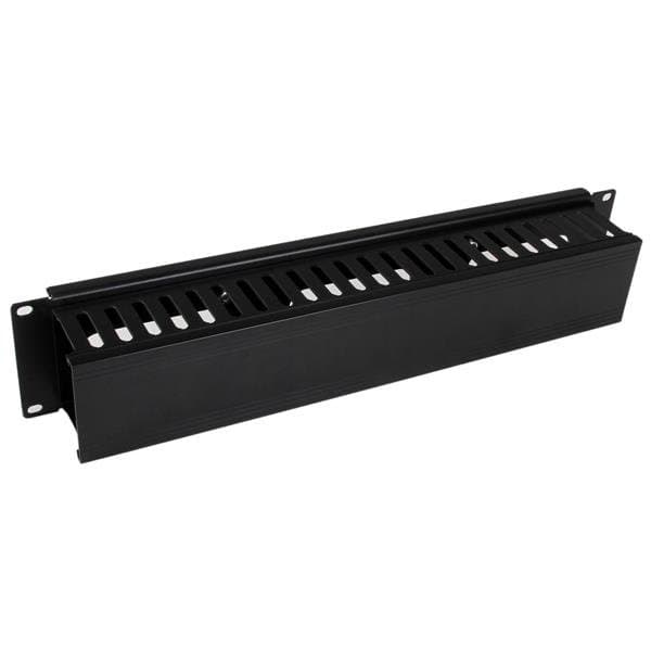 StarTech 2U, Horizontal Server Rack Cable Duct, 19 inch, Black