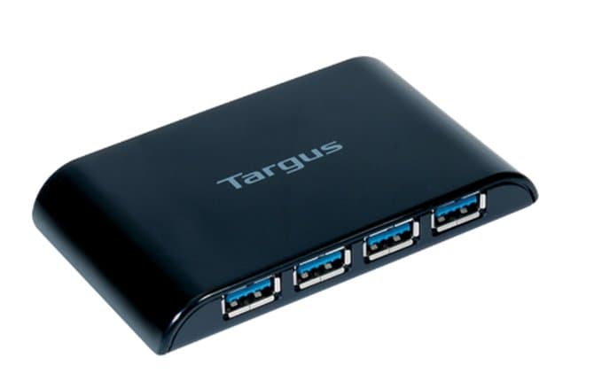 Targus USB 3.0 4-Port Hub, USB 3.2 Gen 1, 4 Ports, Overcurrent Protection