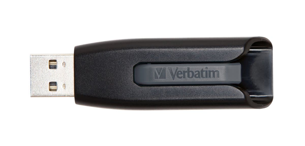 Verbatim V3 USB 3.0 Flash Drive, 256GB, 120MB/s Read, Slide Lock