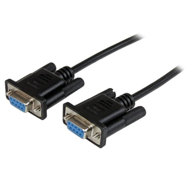 StarTech SCNM9FF2MBK, RS232 Null Modem Cable, 2m, DB-9 F/F