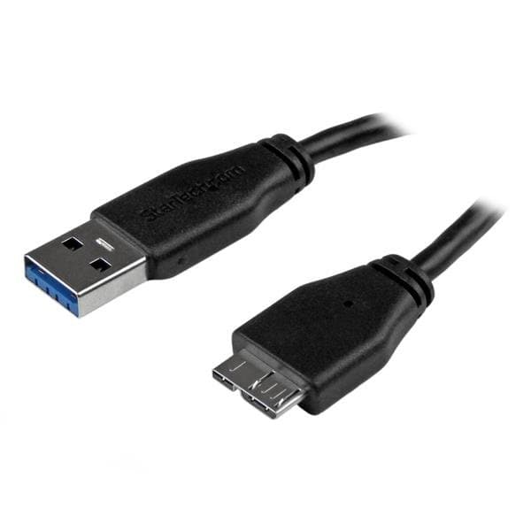 StarTech USB 3.0 Micro Cable, Slim Type A to Micro-B, 3m, 5 Gbit/s