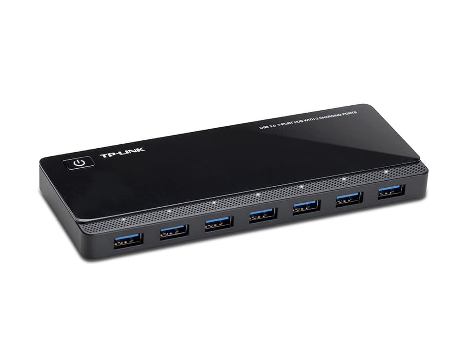 TP-Link UH720 7-Port USB 3.0 Hub, 5 Gbps, 1m Cable, 12V Power