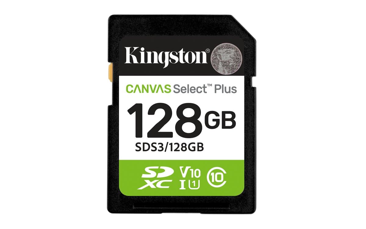 Kingston Canvas Select Plus Gen3 128GB SDXC, 150MB/s, UHS-I, Class 10