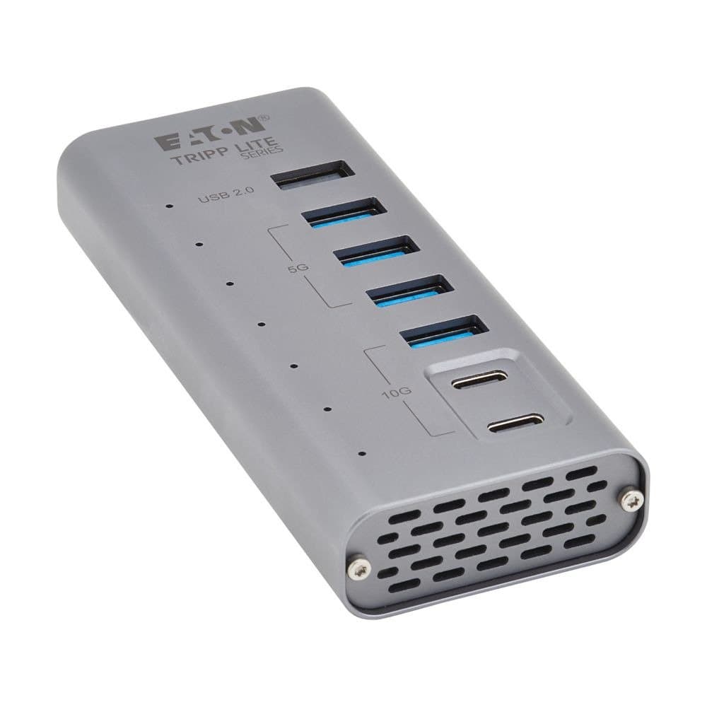 Eaton 7-Port USB-C Hub, USB 3.2 Gen 1/2, 5× USB-A, 2× USB-C