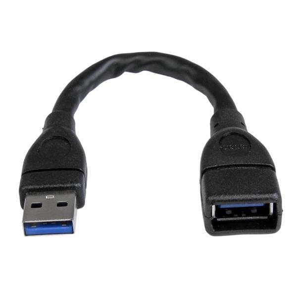 StarTech USB 3.0 Extension Cable, 6 Inches, A-to-A Connectors, 5Gbps
