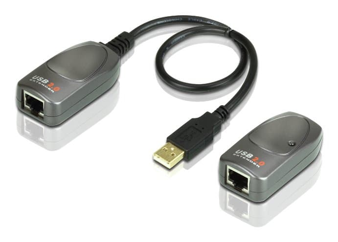 ATEN USB 2.0 Extender, 60m Cat5e/6 Cable, 480 Mbps High Speed