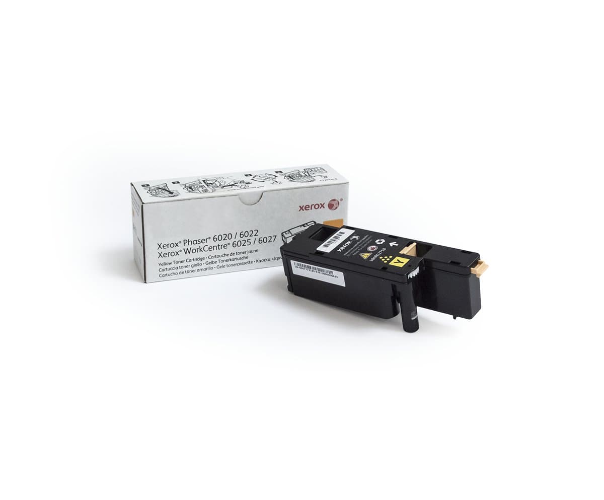 Xerox Phaser 6020/6022 WorkCentre 6025/6027 Yellow Toner, 1000 Pages