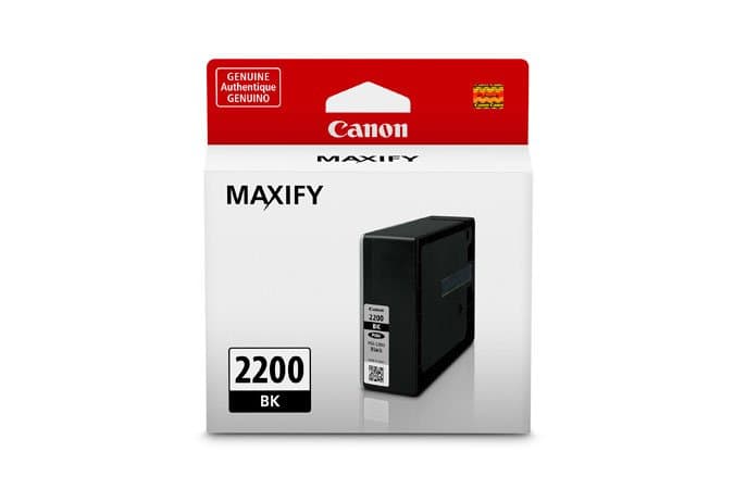 Canon PGI-2200 Pigment Black Ink Tank, 1000-Page Yield, High Density, Smudge-Proof