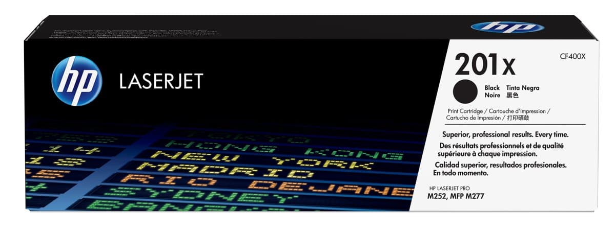 HP 201X High Yield Black LaserJet Toner Cartridge, 2800 Pages