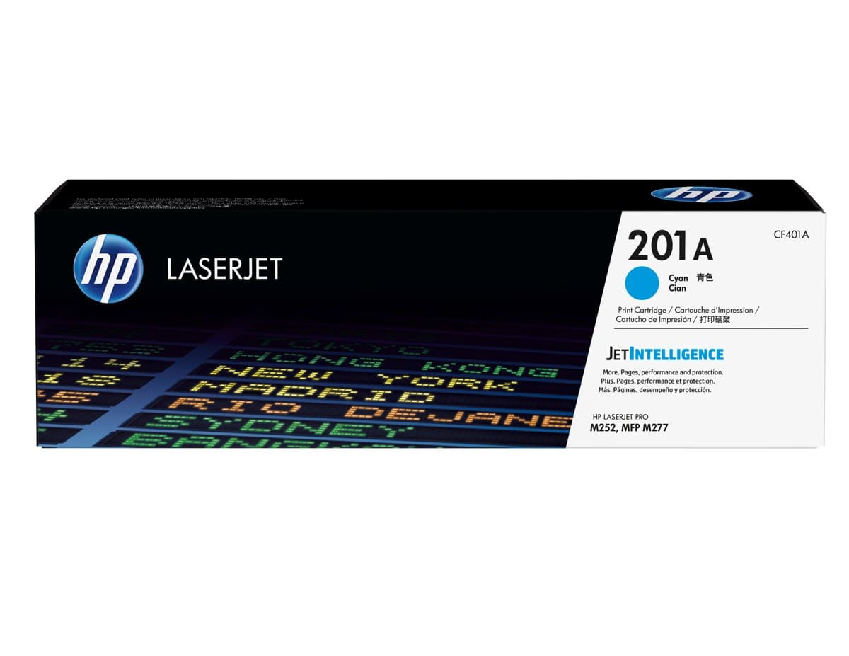 HP 201A Cyan Original LaserJet Toner Cartridge, 1330 Page Yield