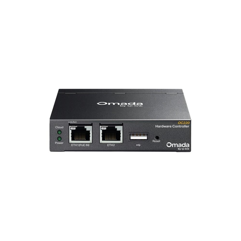 TP-Link Omada OC220 Hardware Controller, Gigabit Ethernet, Black, 100 × 98 × 25 mm