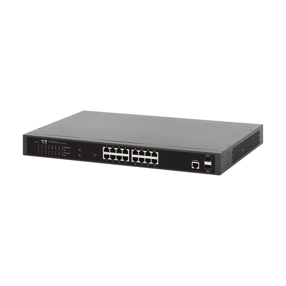Eaton 16-Port Managed Gigabit Etherne T Switch With PoE+ Layer 2 1 Gbps 2