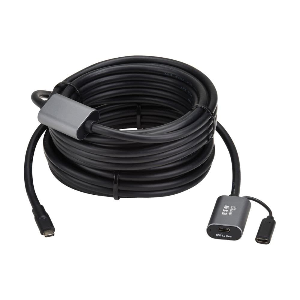 Eaton USB 3.2 Gen 1 Active Extension Cable, USB-C to USB-A, Charging, 5 Gbps