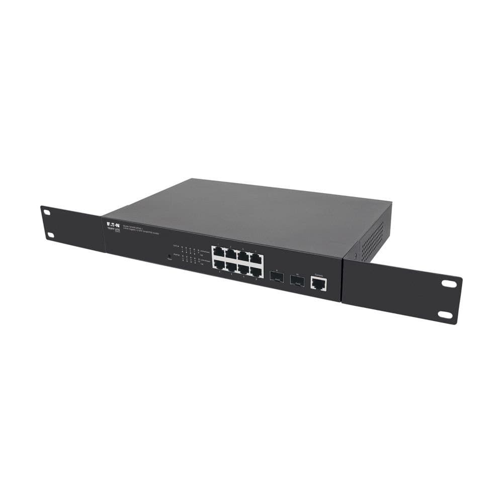 Eaton 8-Port Managed Gigabit Ethernet Switch PoE+ Layer 2 1 Gbps 2XGBE