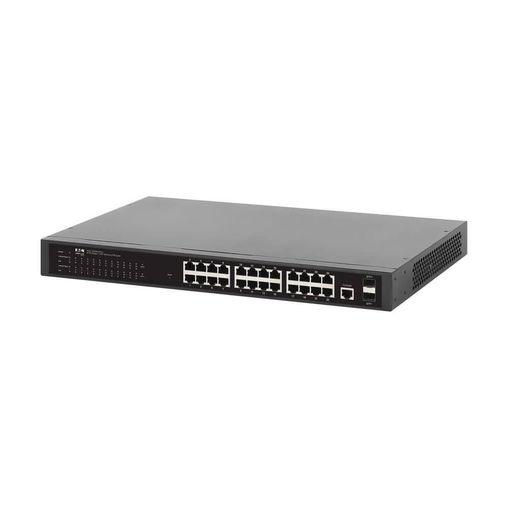 Eaton 24-Port Managed Gigabit Etherne T Switch W PoE+ Layer 2 1 Gbps 2XGB