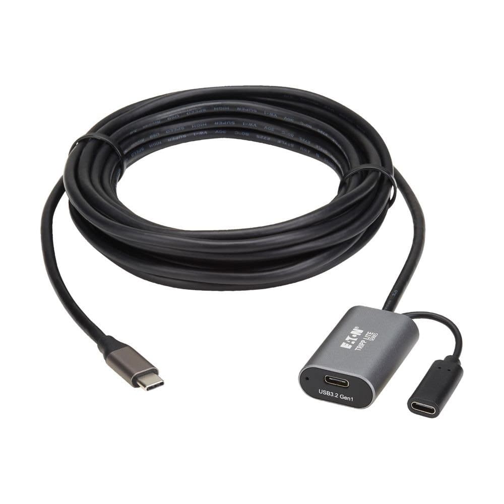 Eaton USB 3.2 Gen 1 Active Extension Cable, USB-C to USB, Charging Support