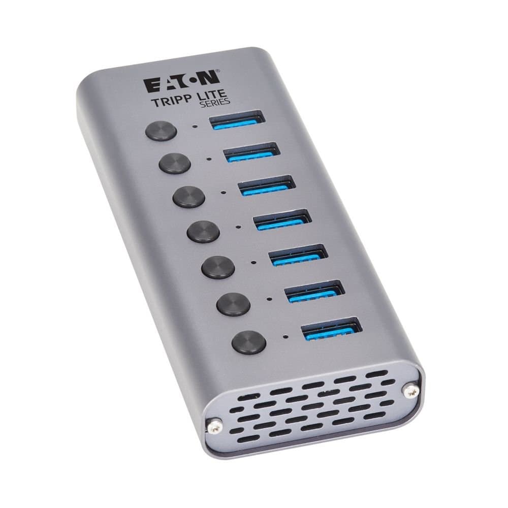Eaton 7-Port USB-C Hub, USB 3.2 Gen 1, 5 Gbps, 7 USB-A Ports