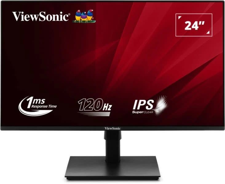 ViewSonic 24in 1080p Ergonomic 120Hz Moni With Variable Refresh Rate HDMI And