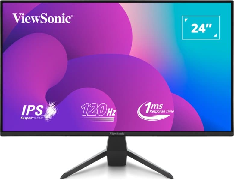 Viewsonic VX2470-MHD, 24" Full HD IPS, 120 Hz, 1 ms Response, HDMI/DP/VGA
