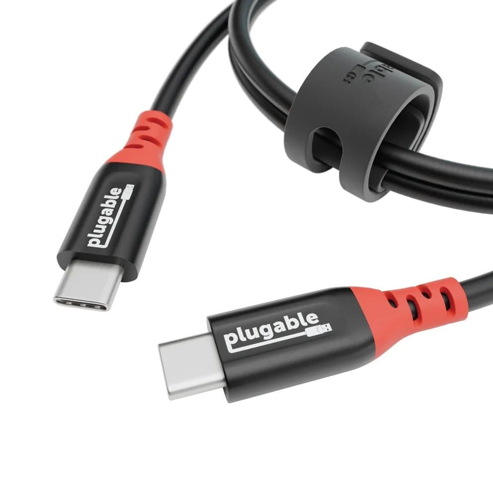 Plugable USB-C Charging Cable, 240W, 2 Meter, Data Blocking
