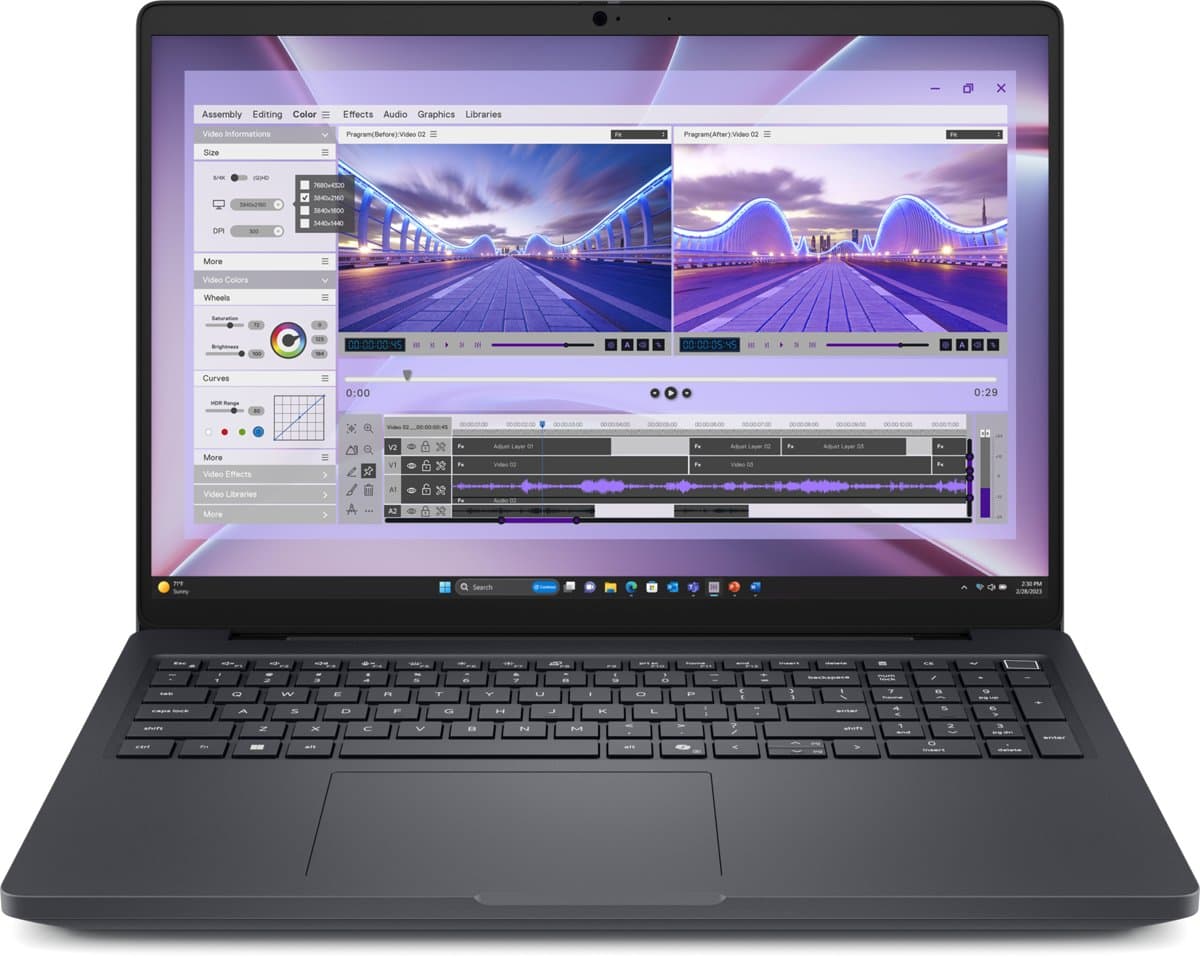 Dell Pro Max 16, Intel Core Ultra 7 265H, 16" FHD+ Touchscreen, 32GB, 512GB SSD