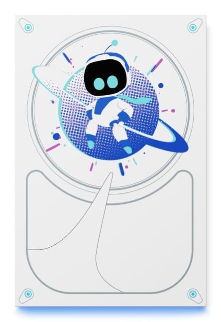 Seagate Game Drive Astro Bot, 5TB, White/Blue, USB 3.2 Gen 1, LED Lighting