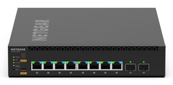 Netgear M4350-8M2V Managed Switch, 8× 2.5G Ethernet, 140 Gbit/s, 1U Rack
