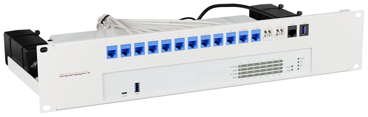 Rackmount.It RM-SR-T16, 19" Rack Mounting Bracket, Sophos XGS Compatible, White, 1.28 kg