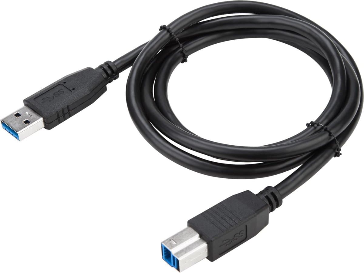 Targus 1m USB 3.0 A to B Cable, USB 3.2 Gen 1, 5 Gbit/s, Black