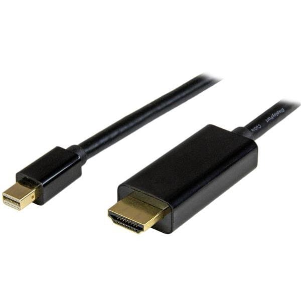 StarTech 6ft Mini DisplayPort to HDMI Cable, Thunderbolt 1/2, 4K 30Hz, Passive