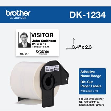 DK1234 ADHESIVE NAME BADGE FOR