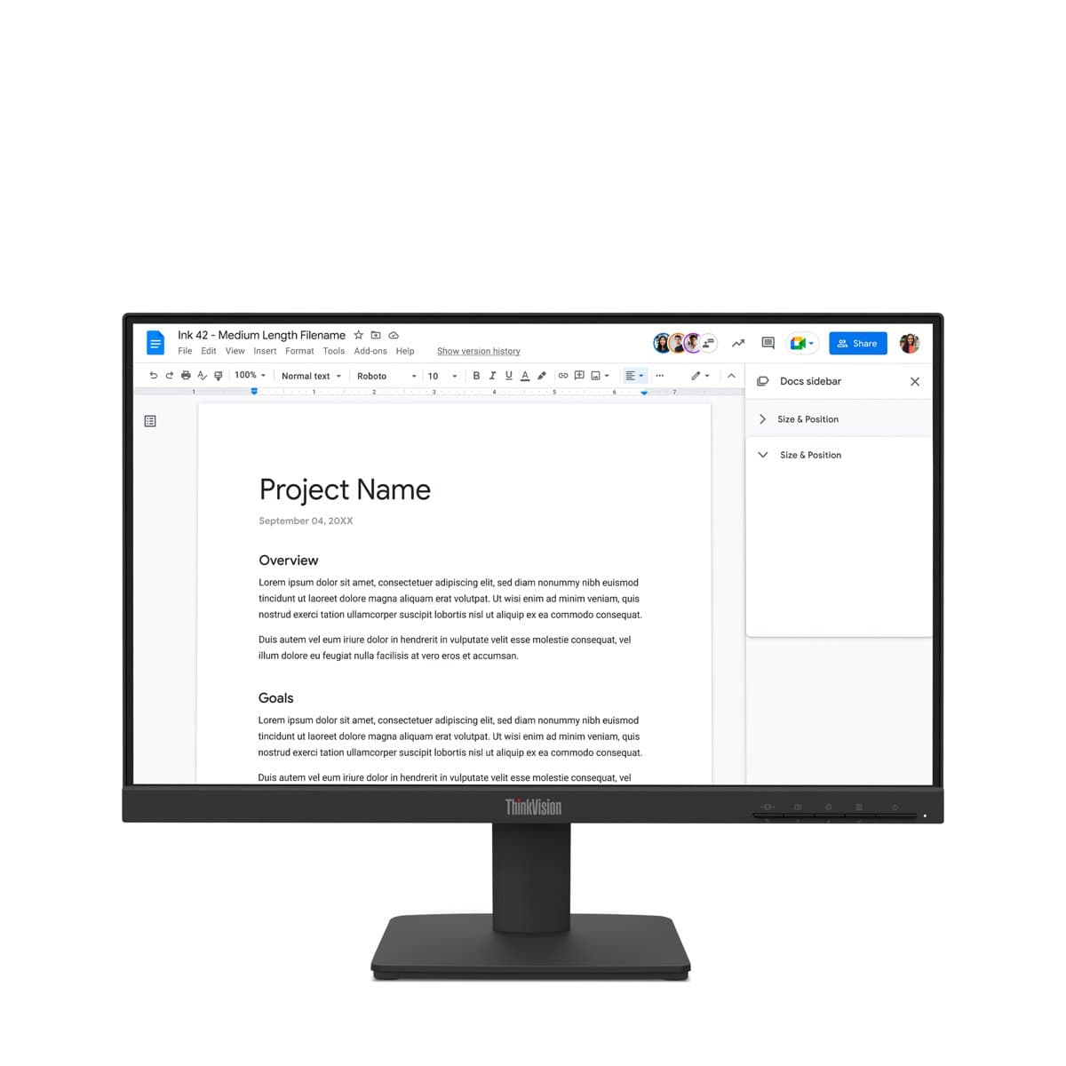 Lenovo ThinkVision S22-4e, Full HD Monitor, 21.5in, 1920x1080, 6ms
