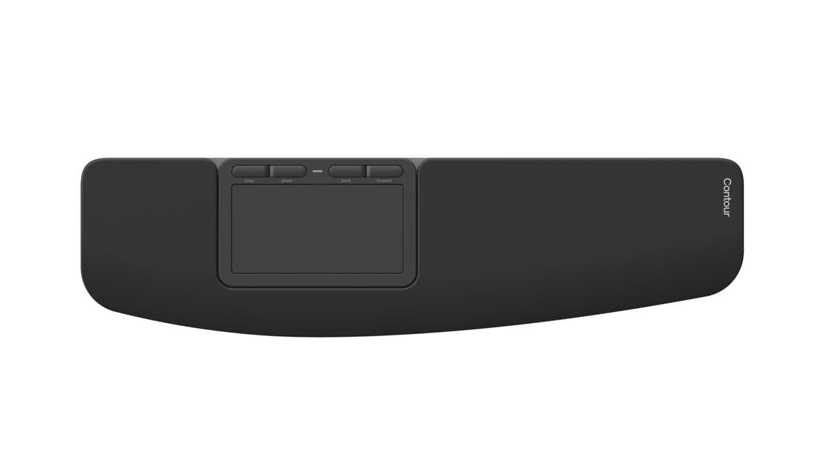 Contour Touch Ergonomic Touchpad, Wireless, 800 mAh Li-Ion, 20-Day Battery