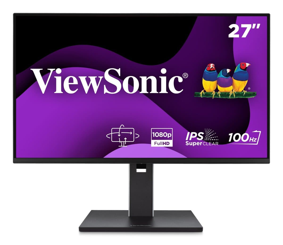 ViewSonic 27in 1080p Ergonomic 100Hz Monitor With HDMI DisplayPort And USB Hub