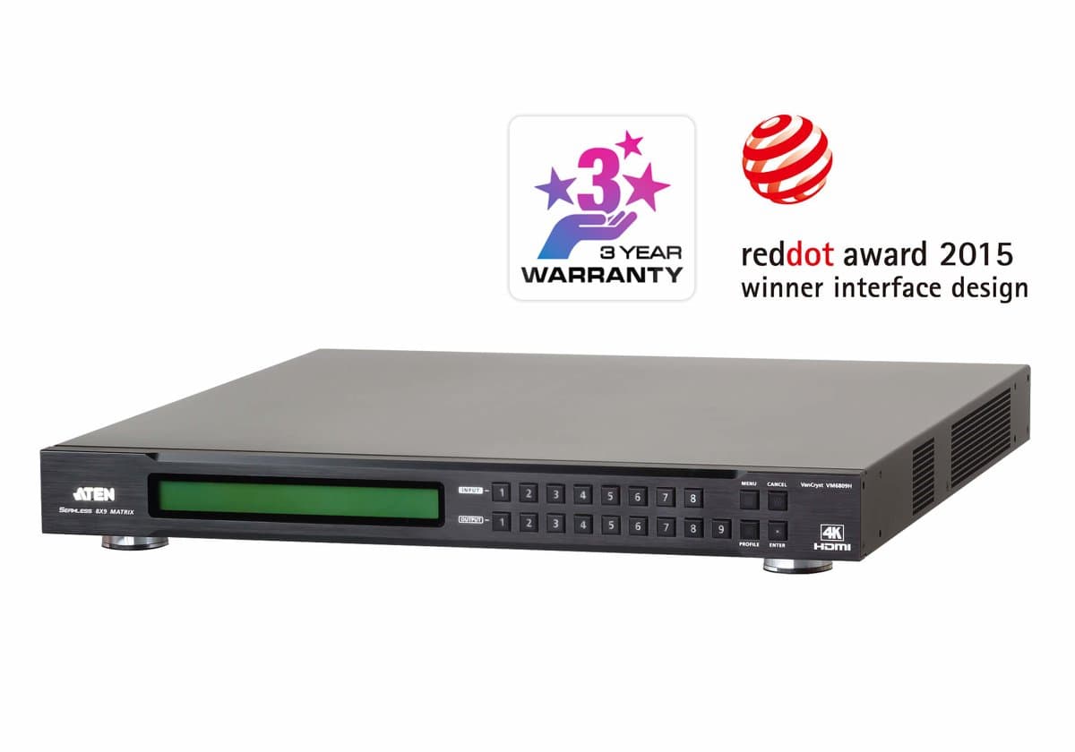 ATEN 8X9 4K HDMI Matrix Switch 8X9 4K W/ Scaler