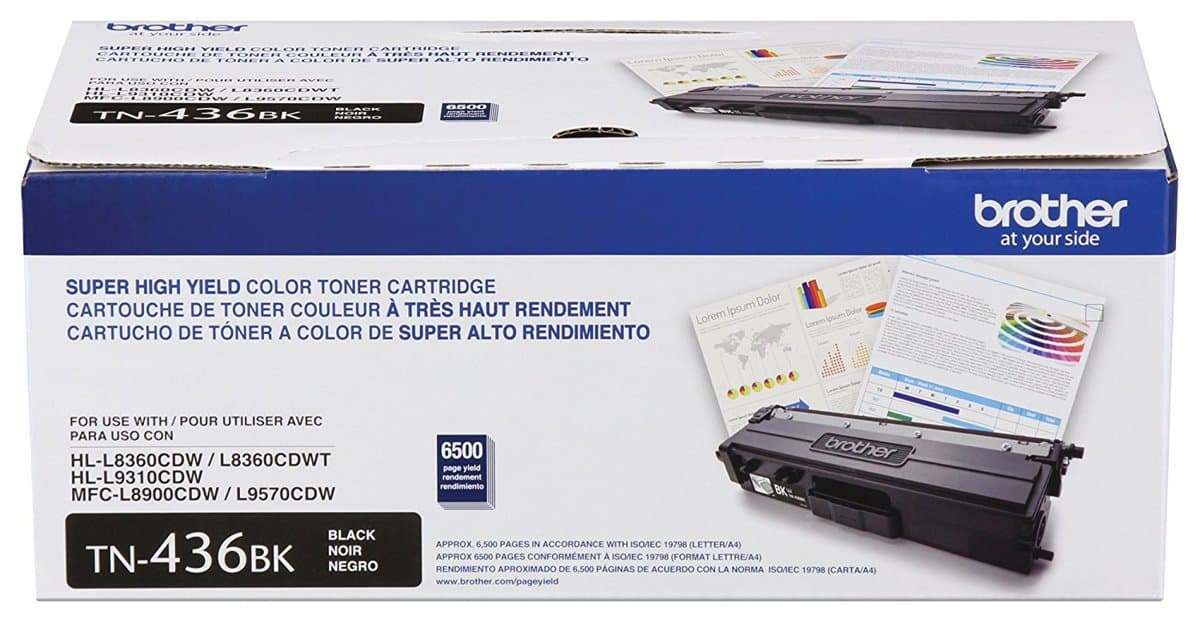 Brother Tn436bk Black Toner Mfcl8900cdw L9750cdw