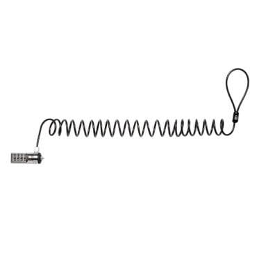 PORTABLE COMBINATION LAPTOP LOCK GREY T-BAR TAA