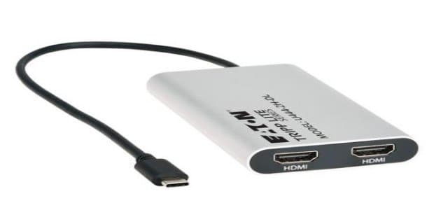 Eaton USB-C Dual Display Adapter, 4K 60Hz, 100W Power Delivery, HDMI