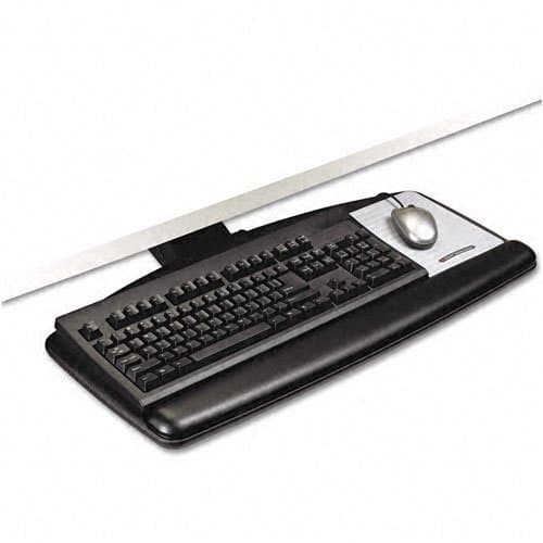3M Keyboard Tray Standard Easy 23in Track All-In-One Gel Wrist