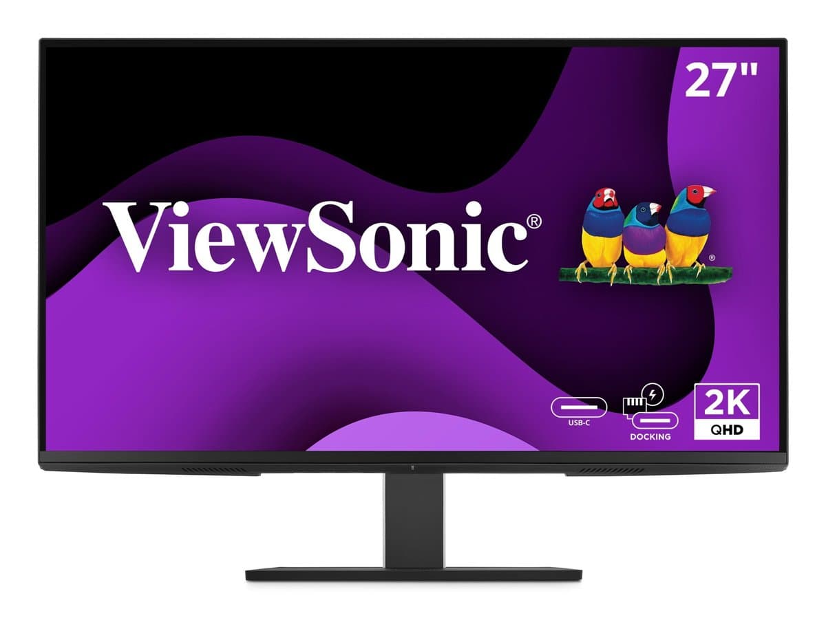 ViewSonic 27in IPS Ergonomic Docking Monitor With 1440p 100W USB-C RJ45