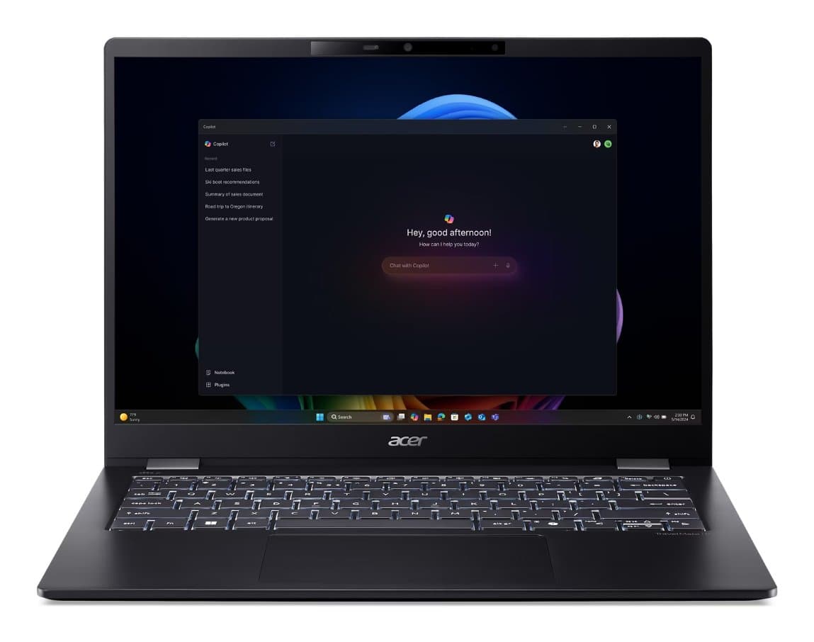 Acer TravelMate P6 14 AI TMP614, Intel Core Ultra 5, 14" 2880×1800 WQXGA+, 16GB LPDDR5x, 1TB SSD