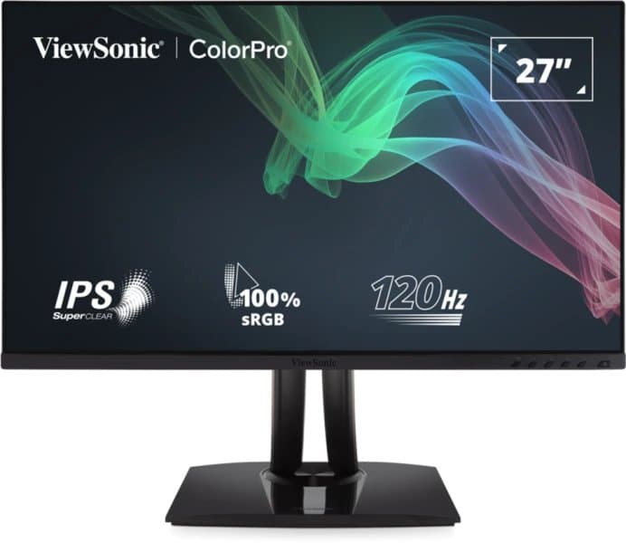 ViewSonic 27in Colorpro QHD IPS Monitor With 90W USB-C Srgb And Pantone Val