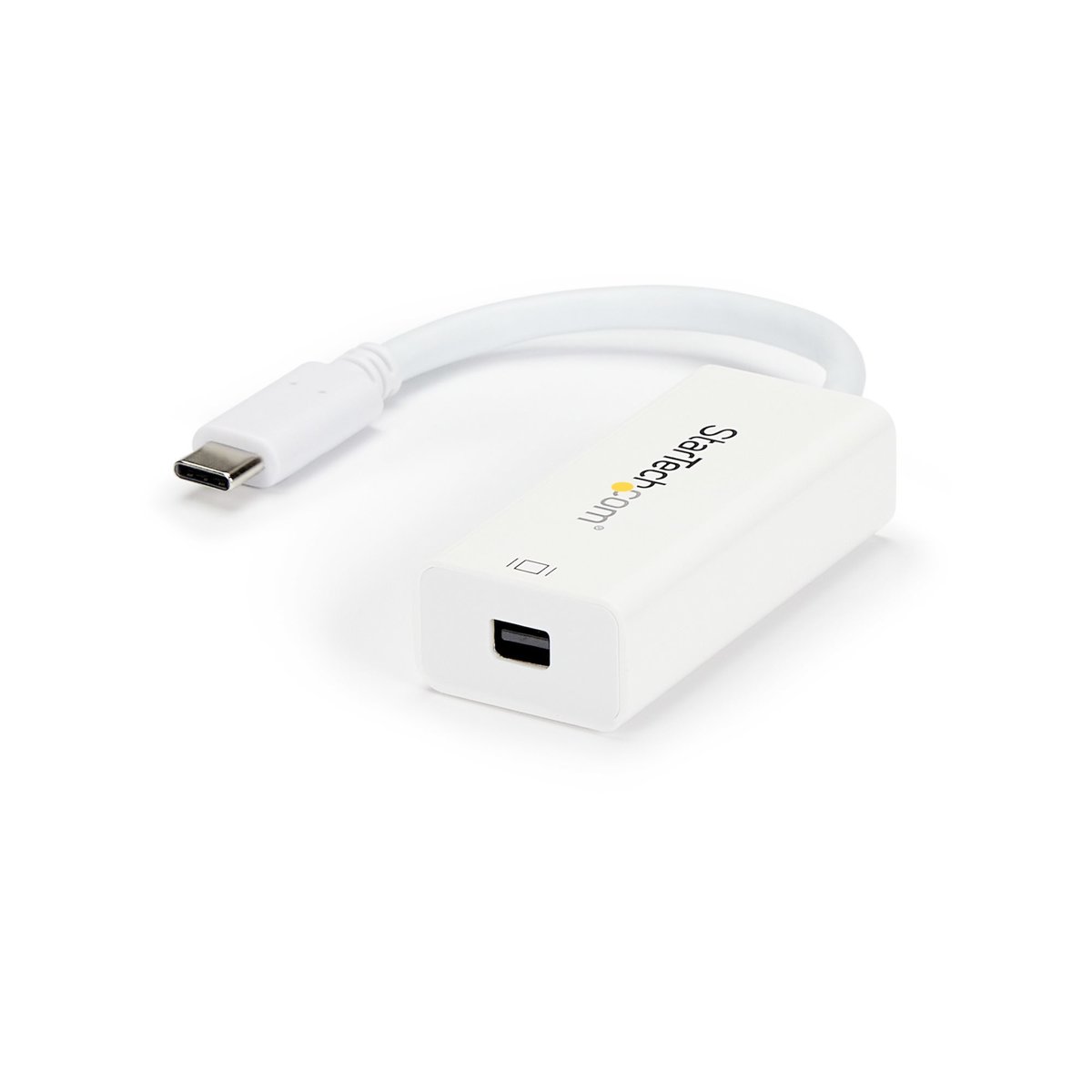 StarTech USB-C to Mini DisplayPort Adapter, 4K 60 Hz, DP 1.2, Thunderbolt 3 Compatible, White