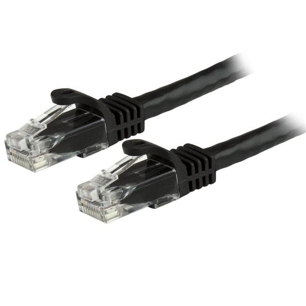 StarTech 20ft Cat6 Ethernet Cable, Snagless, 24AWG, 100W PoE, Black